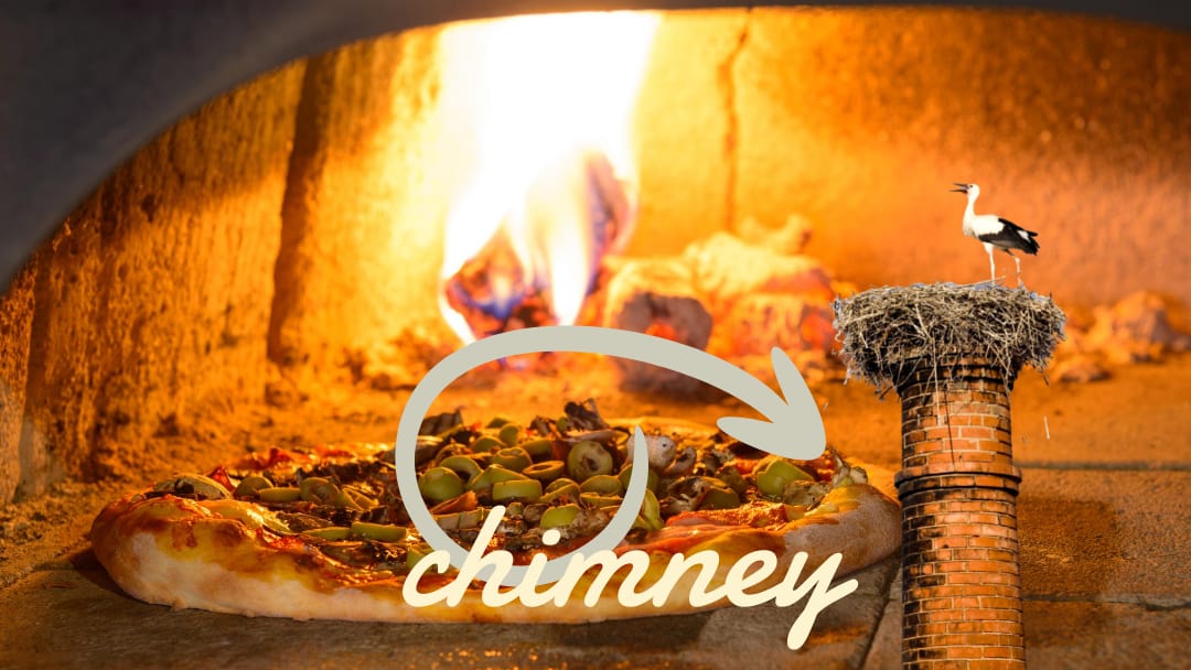why do pizza oven have chimneys